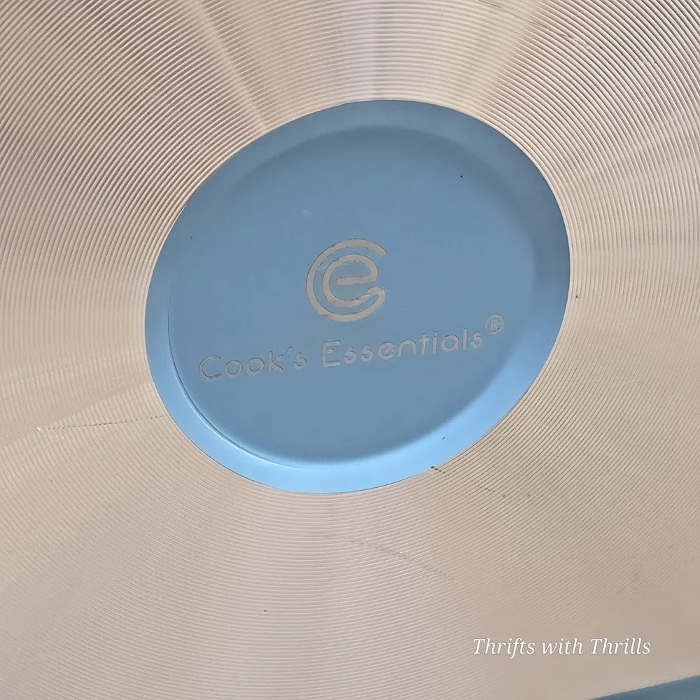 Cook' Essentials Blue 6 Qt Casserole Dish -  Cast Aluminum With Wire Rack - New‎